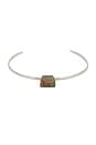 view 1 of 3 Bengali Necklace Cuff in Silver & Turqouise