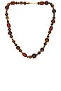 view 1 of 3 Beaded Necklace in Brown