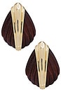 view 1 of 4 Aster Earring in Dark Wood