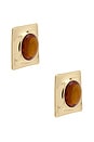 view 2 of 4 Joan Earring in Gold & Amber