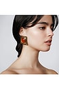 view 4 of 4 Joan Earring in Gold & Amber