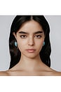 view 4 of 4 Joan Earring in Silver & Turquoise