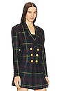 view 3 of 5 Rocky Blazer in Blue Tartan