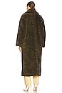 view 4 of 4 Toni Faux Fur Coat in Olive Green