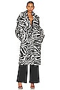 view 1 of 5 OLIVE 코트 in Zebra Print