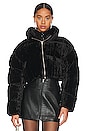 view 2 of 5 Sagen Puffer Jacket in Crinkle Velvet Black
