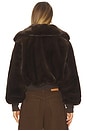 view 4 of 5 Clemence Faux Fur Jacket in Brown