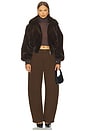 view 5 of 5 Clemence Faux Fur Jacket in Brown