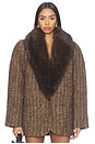 view 1 of 5 Morrison Coat in Brown Multi