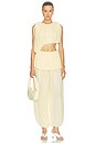 view 5 of 6 PANTALON WILLA in Butter Yellow