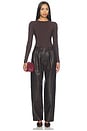 view 6 of 6 PANTALON SOPRANO  in Chocolate
