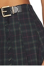 view 6 of 6 Tana Skirt in Navy Green Plaid