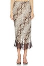 view 1 of 6 JUPE BIRVA in Snake Print Natural Multi