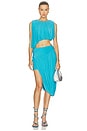 view 5 of 6 JUPE MIDI WES in Turquoise
