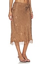 view 2 of 6 ROBE MI-LONGUE MINA in Brown
