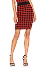 view 1 of 4 Kelda Skirt in Red & Black