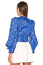 view 3 of 5 Jaden Blouse in Cobalt