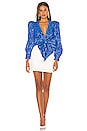 view 4 of 5 Jaden Blouse in Cobalt