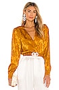 view 1 of 6 Lorrie Belted Top in Mustard