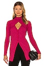 view 1 of 5 Garner Knit Top in Fuchsia Multi