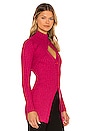 view 4 of 5 Garner Knit Top in Fuchsia Multi