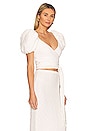 view 2 of 4 Zano Top in Textured Novelty White
