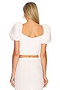 view 3 of 4 Zano Top in Textured Novelty White