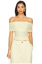 view 1 of 4 Blanchet Top in Pastel Yellow