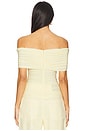view 3 of 4 Blanchet Top in Pastel Yellow