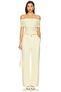 view 4 of 4 Blanchet Top in Pastel Yellow