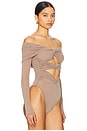 view 3 of 5 Fitz Bodysuit in Fog