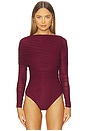 view 2 of 5 Zarina Bodysuit in Port