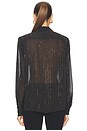 view 3 of 5 BLOUSE LUNE  in Black With Topaz Crystals