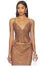 view 1 of 5 TOP BLOUSE DANIELLE in Brown
