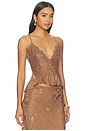 view 2 of 5 TOP BLOUSE DANIELLE in Brown