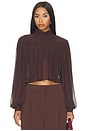 view 1 of 4 Aerin Top in Chocolate