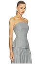 view 2 of 4 Nessa Top in Light Grey