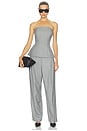 view 5 of 4 Nessa Top in Light Grey