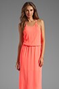 view 1 of 5 Gemma T Back Gown in Coral