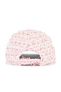 view 3 of 3 Tweed Baseball Cap in Pink