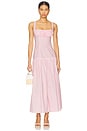 view 1 of 4 Drop Waist Dress in Pink & White