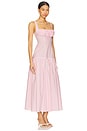 view 2 of 4 Drop Waist Dress in Pink & White