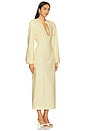 view 2 of 4 Keyhole Maxi Dress in White & Yellow