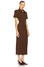 view 2 of 3 VESTIDO POLO LONGO in Brown