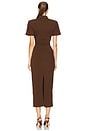 view 3 of 3 VESTIDO POLO LONGO in Brown