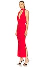 view 3 of 4 Plunge Maxi Dress in Red