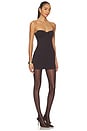 view 2 of 3 x REVOLVE Abito Strapless Mini Dress in Brown