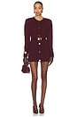 view 1 of 3 Long Sleeve Mini Dress in Bordeaux