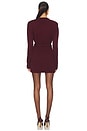 view 3 of 3 Long Sleeve Mini Dress in Bordeaux