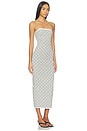 view 2 of 4 Polka Dots Bustier Dress in Grey Polka Dots